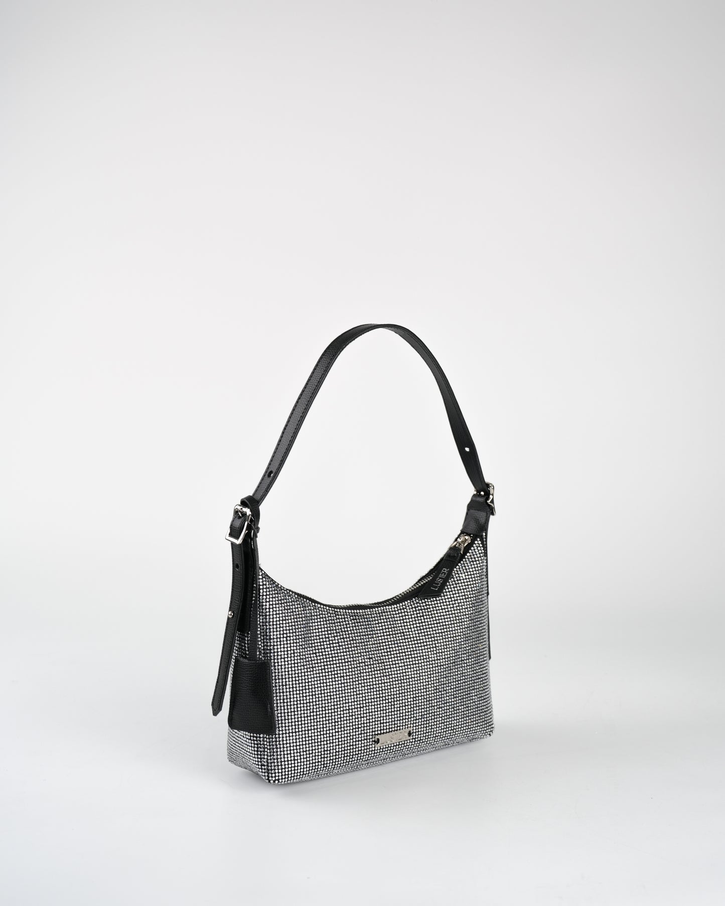 Ezra Crystal Bag in Black