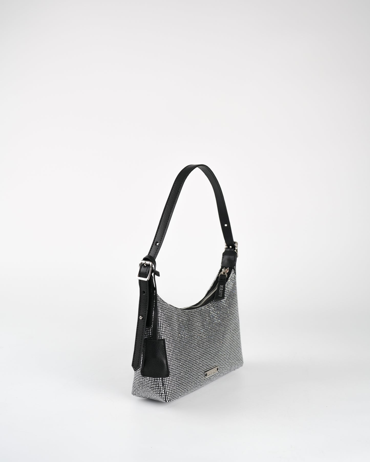 Ezra Crystal Bag in Black