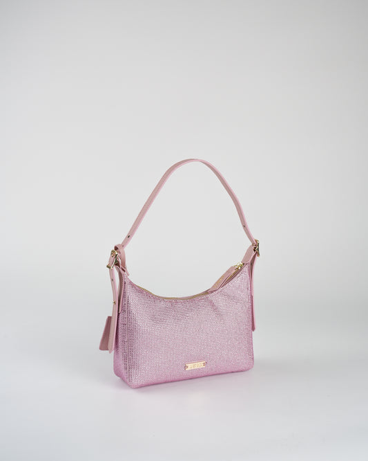 Ezra Crystal Bag in Pink