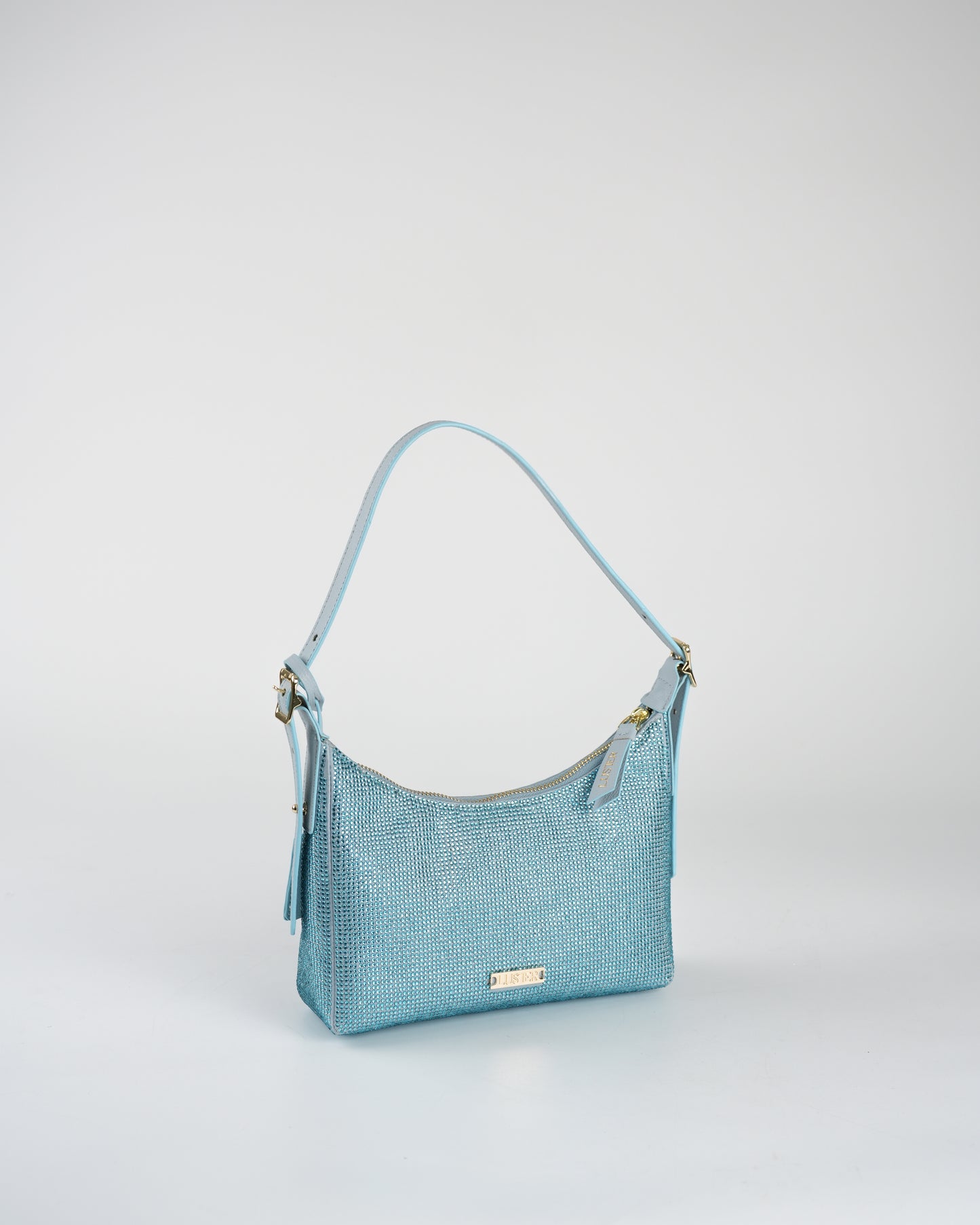 Ezra Crystal Bag in Blue