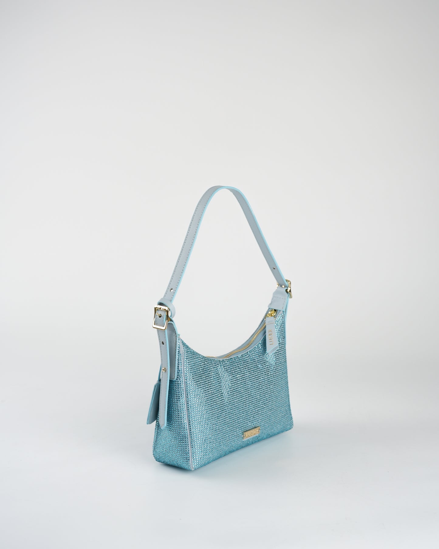 Ezra Crystal Bag in Blue